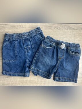 Toddler Boy Denim Shorts Bundle 12M–18M Pull-On Elastic Waist Jean Shorts Jorts